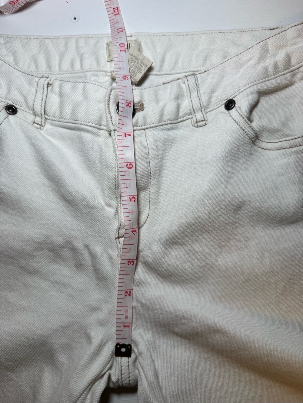 J. Jill White Boot Cut High-Rise Stretch Jeans Size 4P - Picture 12 of 16